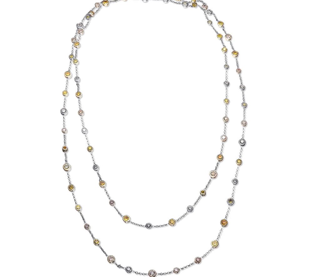 A fabulous diamond necklace