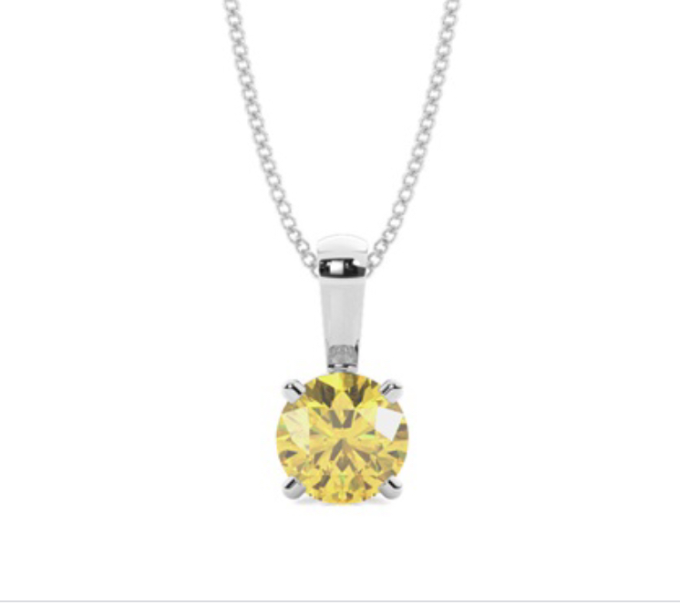 Yellow Diamond Necklace