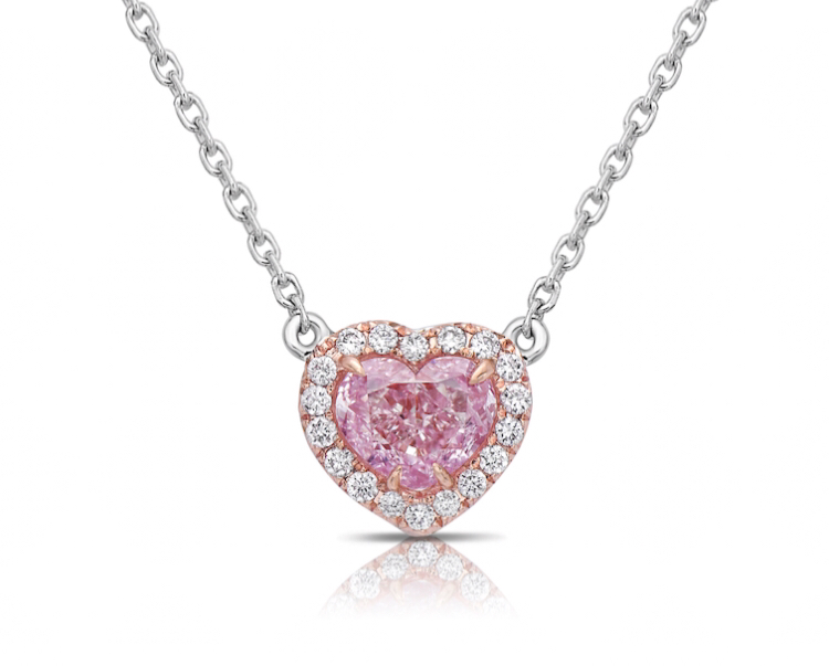 Beautiful Pink Diamond Necklace