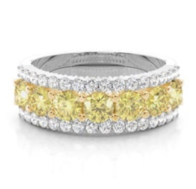Beautiful Yellow Diamond Ring