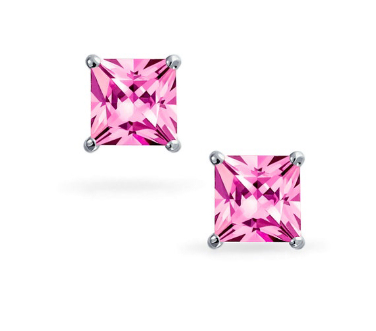 Beautiful Pink Diamond Earrings